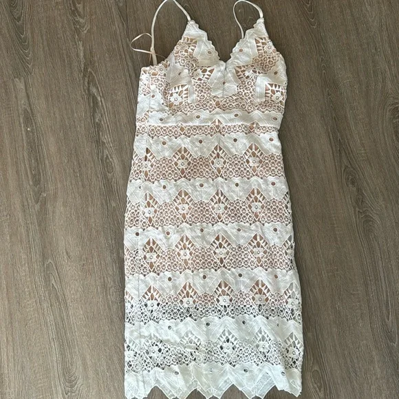 Design Lab Lord & Taylor Dresses | Design Lab Dress | Color: Cream/White | Size: M | Veel12's Closet